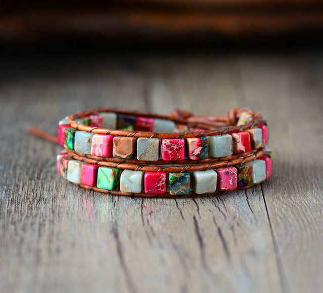 Boho Women Bracelet High Quality Mix Natural Stone